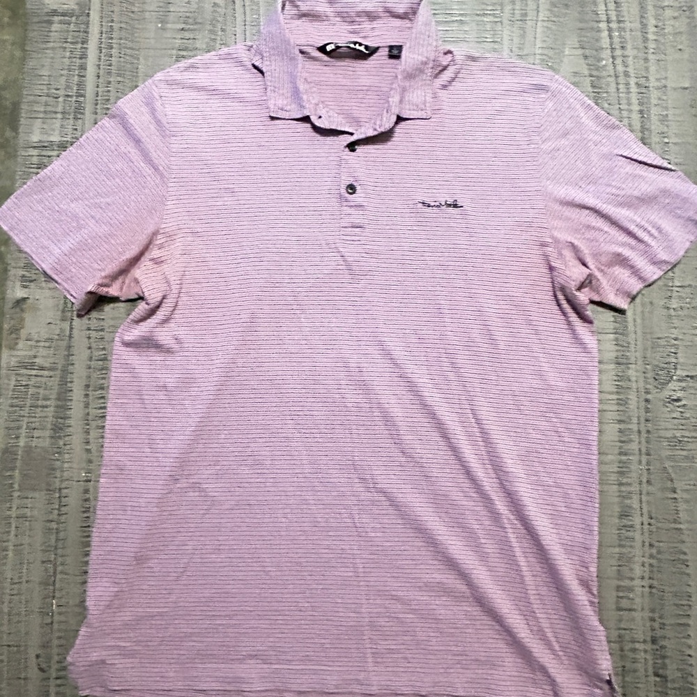 Travis Mathew Purple Polo Shirt with Classic Collar